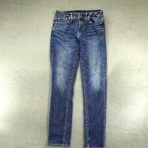 American Eagle‎ Jeans Mens 30x34 Blue Slim Fit Dark Wash Stretch Denim